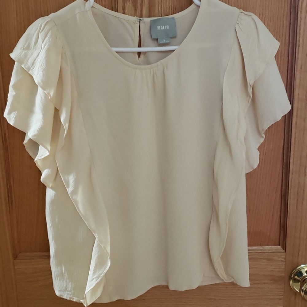 Anthropologie Maeve Ruffle blouse